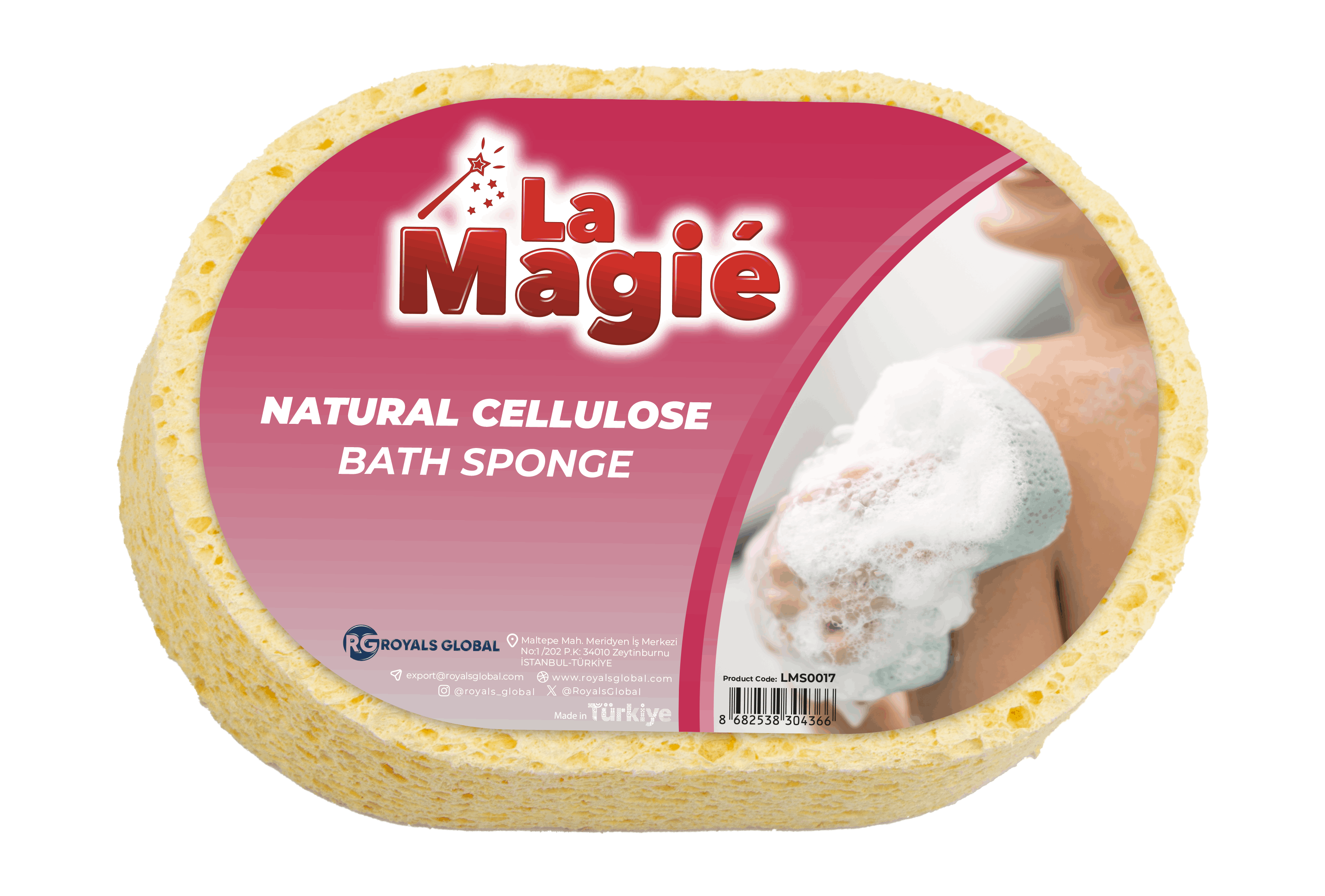 LA MAGIÉ NATURAL CELLULOSE BATH SPONGE